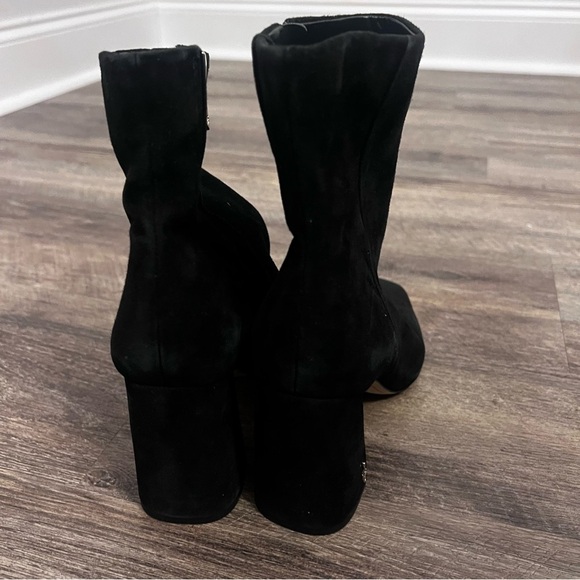 Sam Edelman Women's Codie Booties Black Suede 8 Medium US 🔥 - Picture 6 of 7